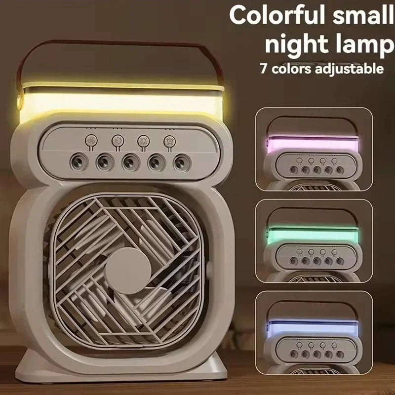 3in1 Air Cooler LED Night Lamp Humidifier Fan