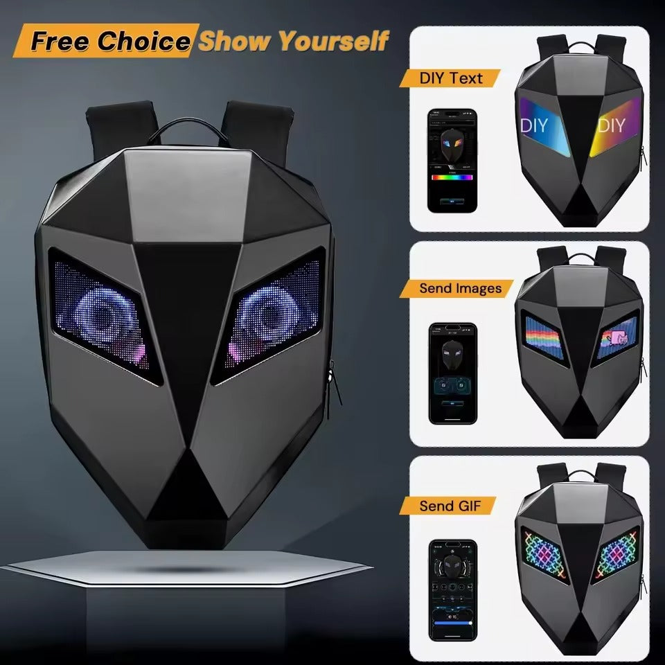 LED Screen Customizable Travel Backpack
