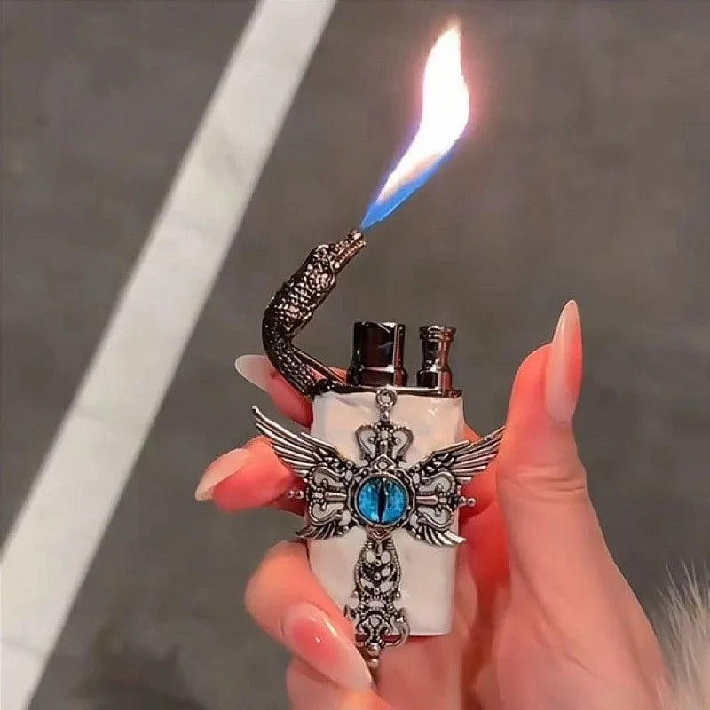 Angel Wings Vintage Double Flame Lighter