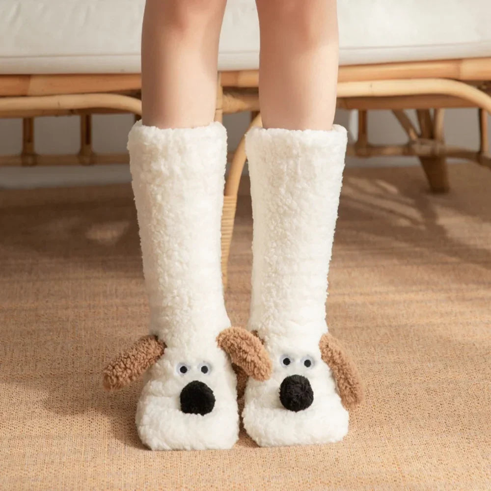 Fluffy Ears Cozy Long Socks