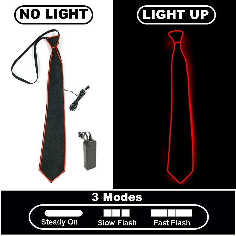 Neon Glow LED Party Tie