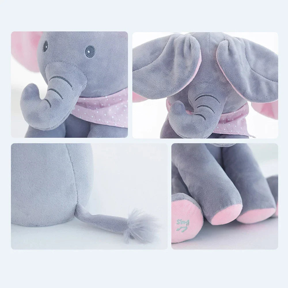 Playful Tunes Electric Hide and Seek Plush Elephant