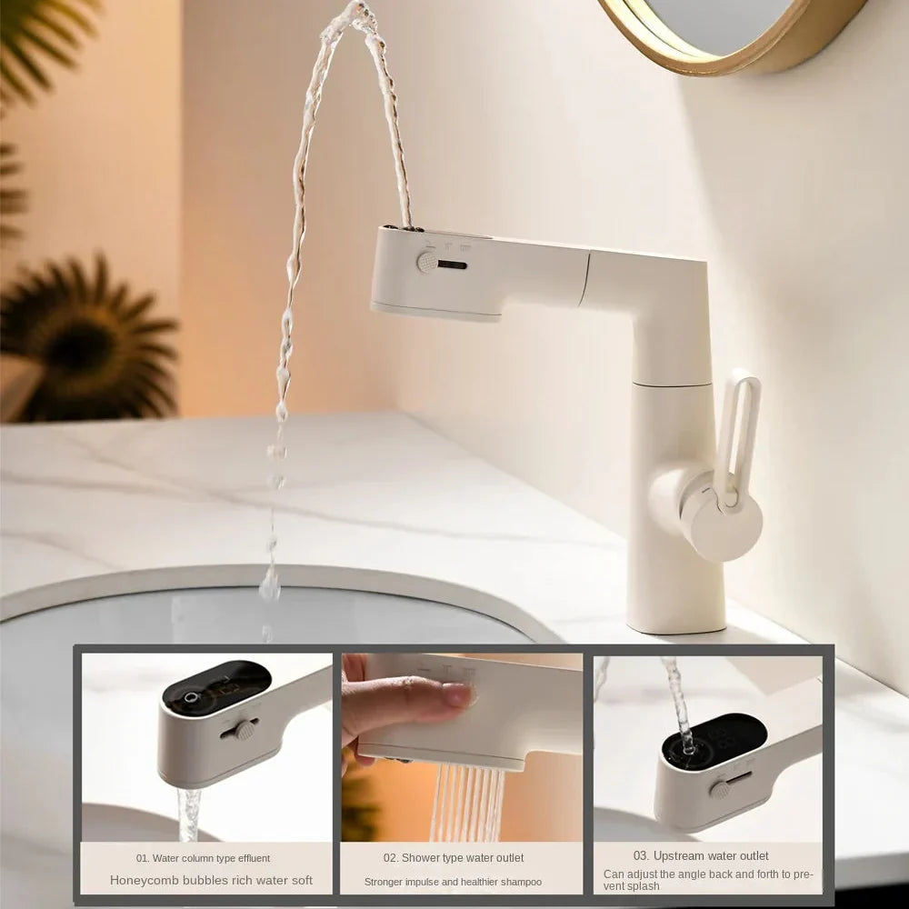 Three-Mode Waterflow LED Display Smart Faucet