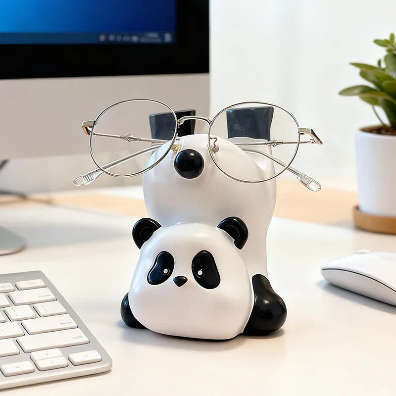 Upside Down Panda Eyeglass Holder