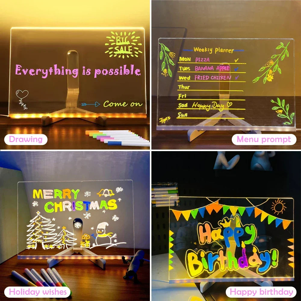 Bright Story Neon Sketch Drawing Board
