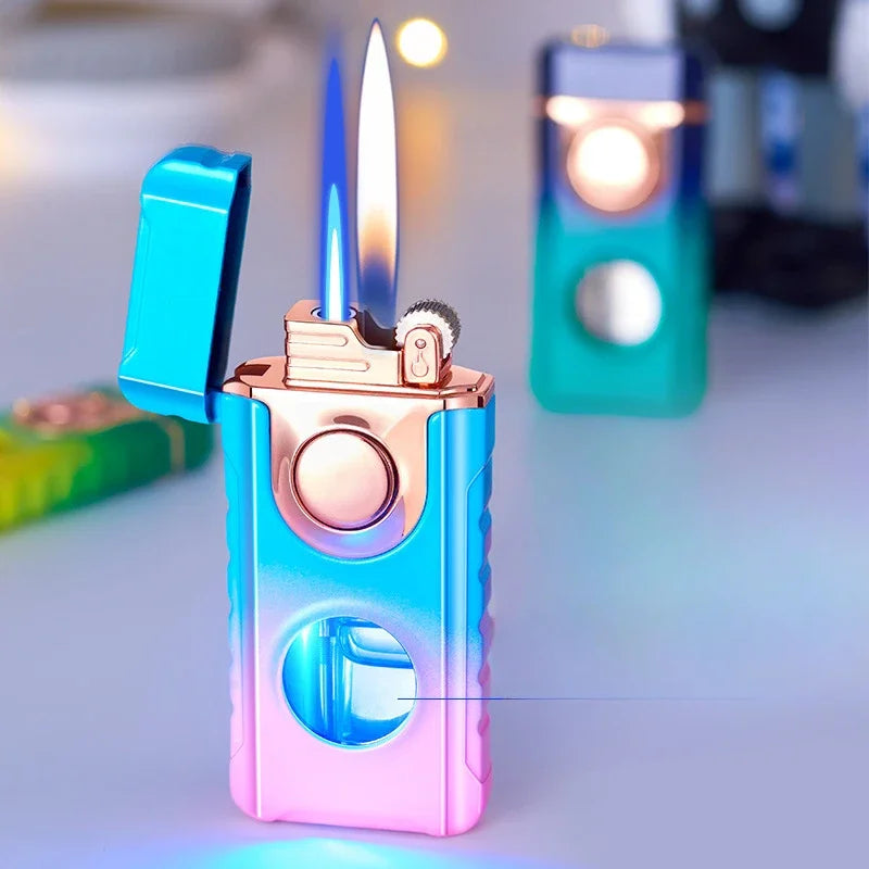 Dual-Fire Metal Windproof Lighter