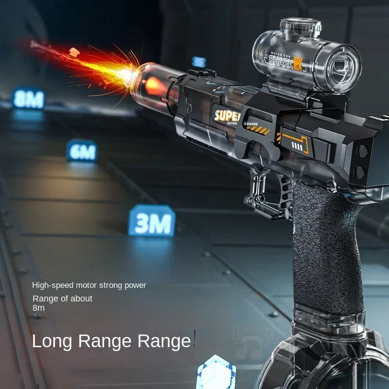 Electric Flame Effect Water Spray Blaster Toy Gun