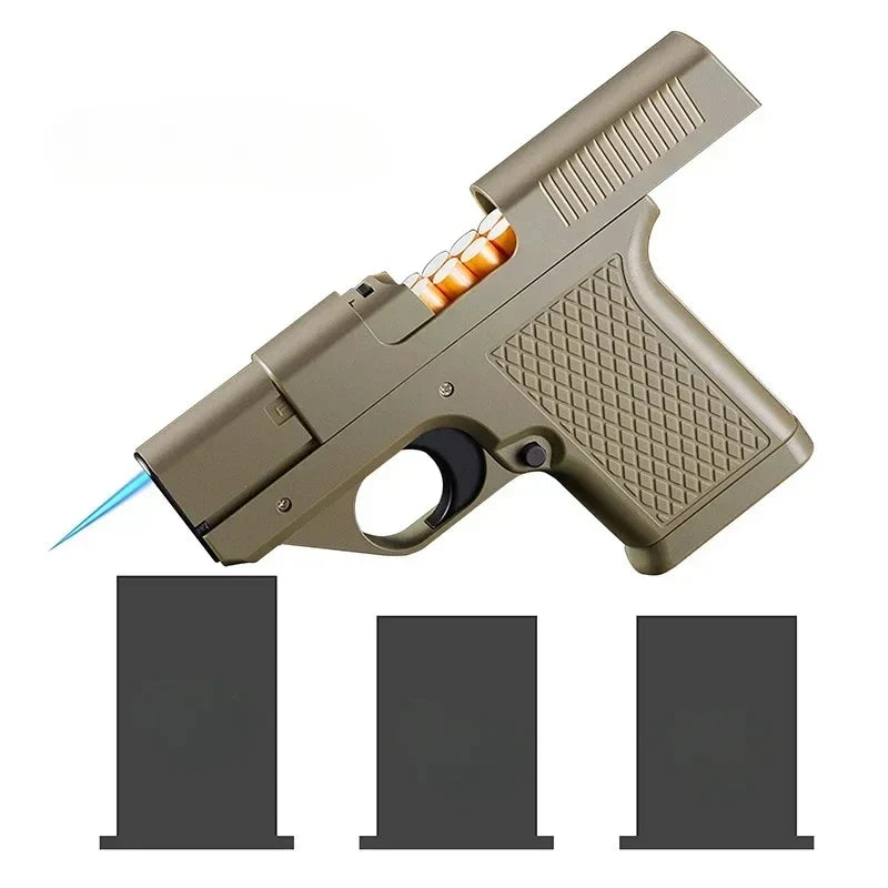 Gun Shape Secret Storage Jet Flame Lighter