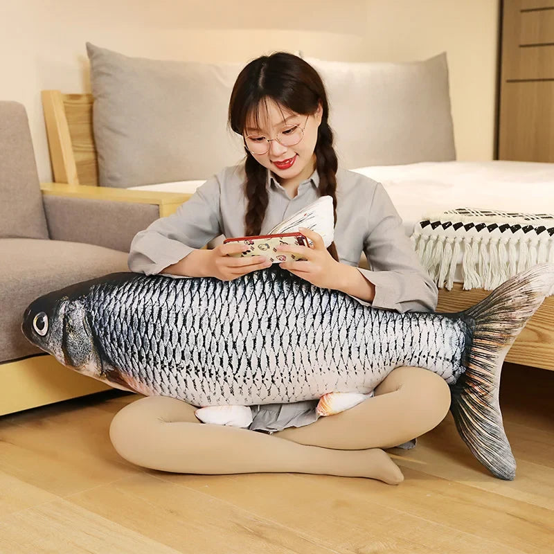 Giant Fish Plush Realistic Pillow