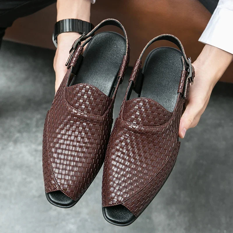 Italian Craft Handmade Solid Leather Sandals
