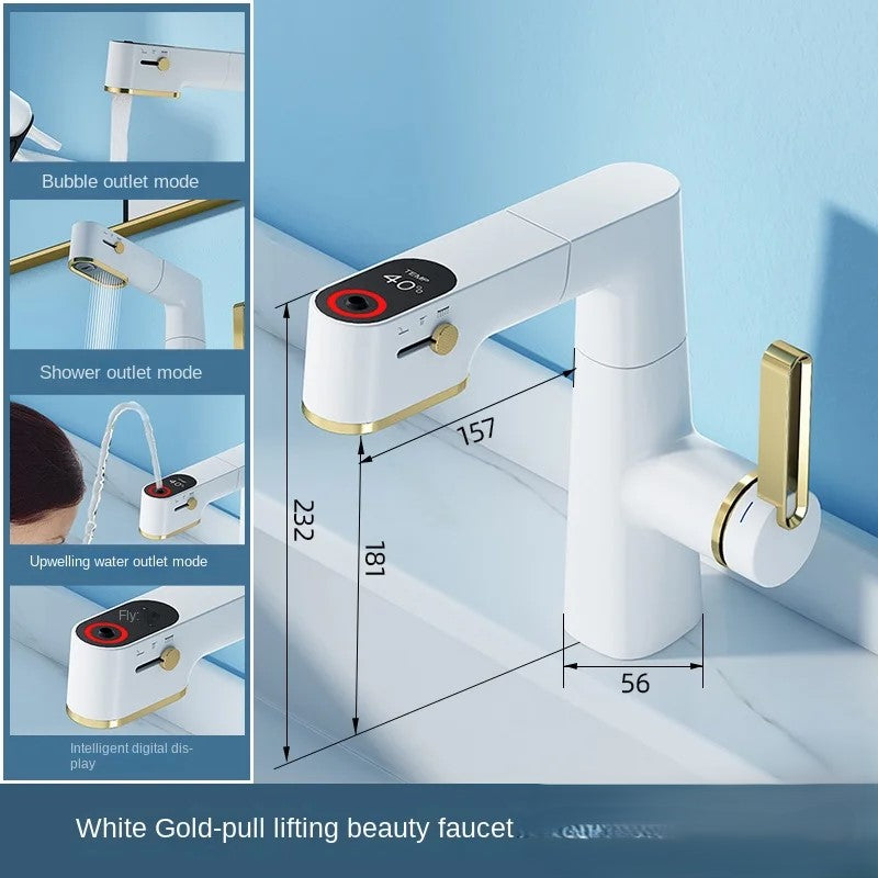 Three-Mode Waterflow LED Display Smart Faucet
