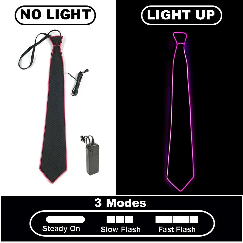 Neon Glow LED Party Tie