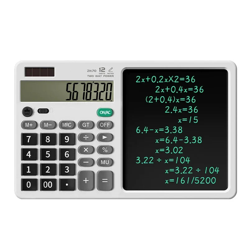 Portable Scientific LCD Notepad Calculator