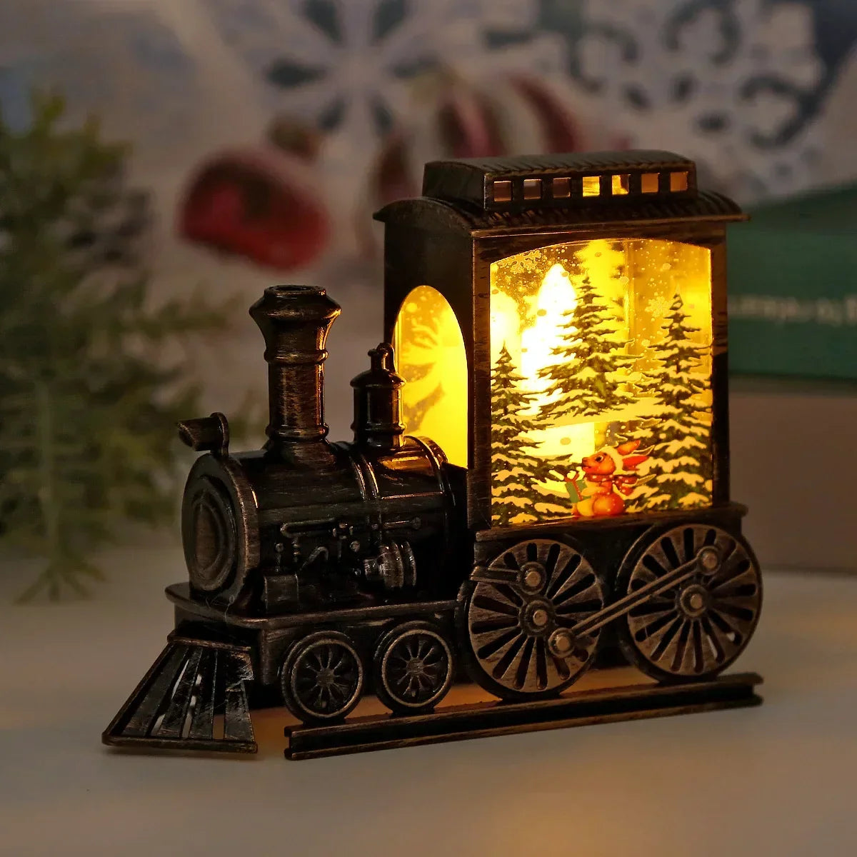 Winter Express Train LED Night Lamp