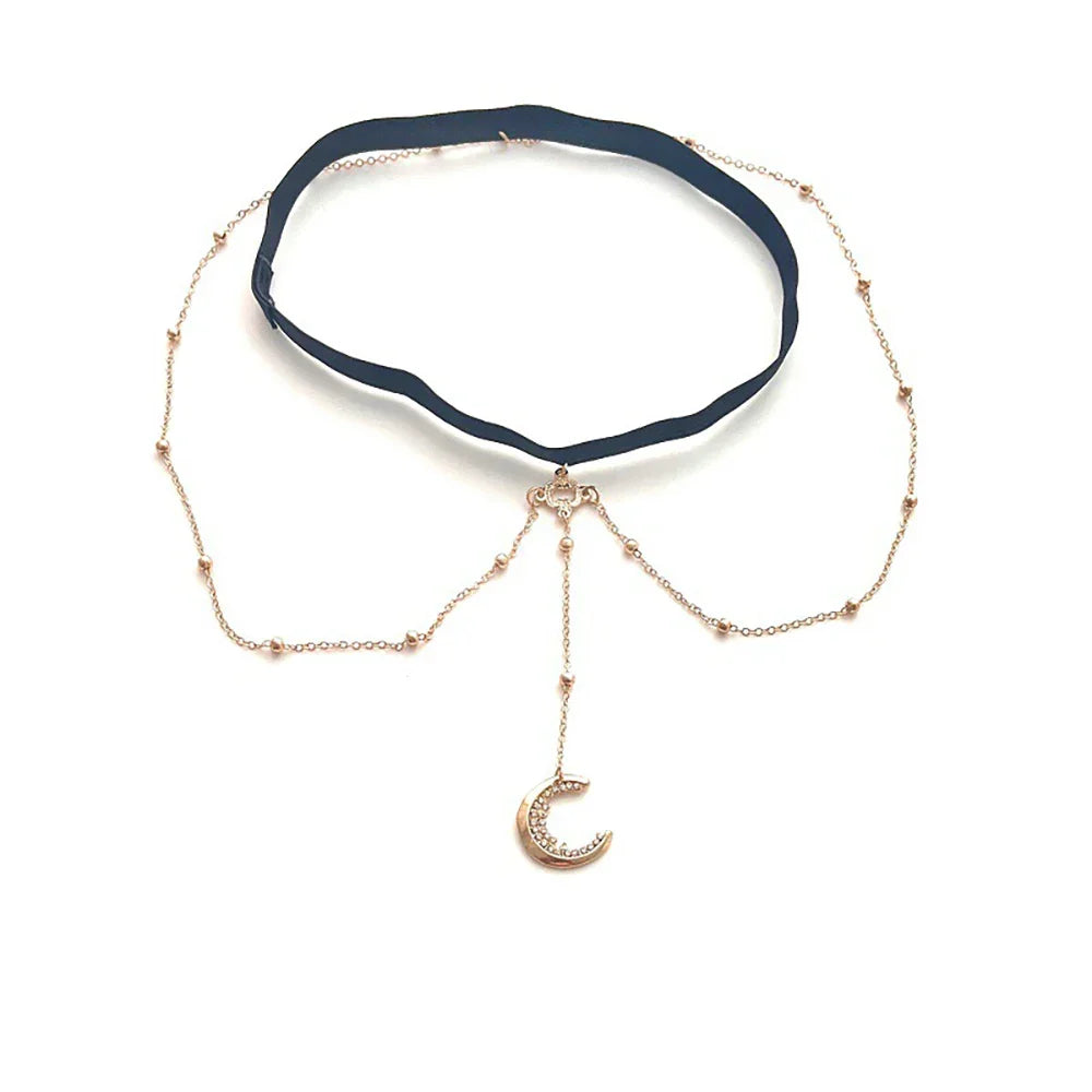 Moon Charm Adjustable Elegant Rhinestone Jewelry