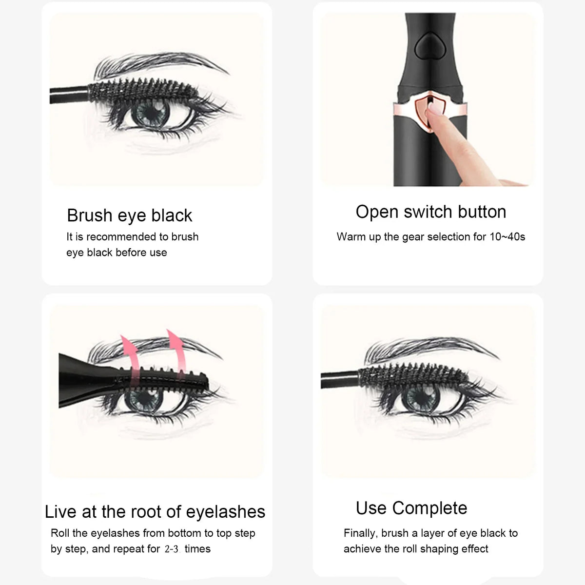 Practical Beauty Anti-Scald Electric Eyelash Curling Tool