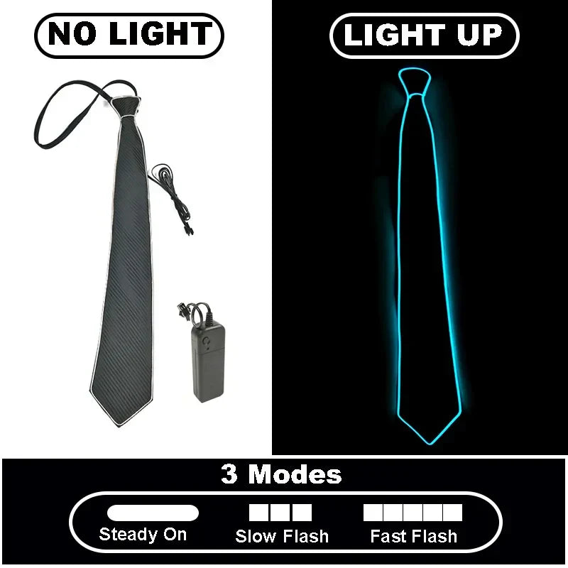 Neon Glow LED Party Tie