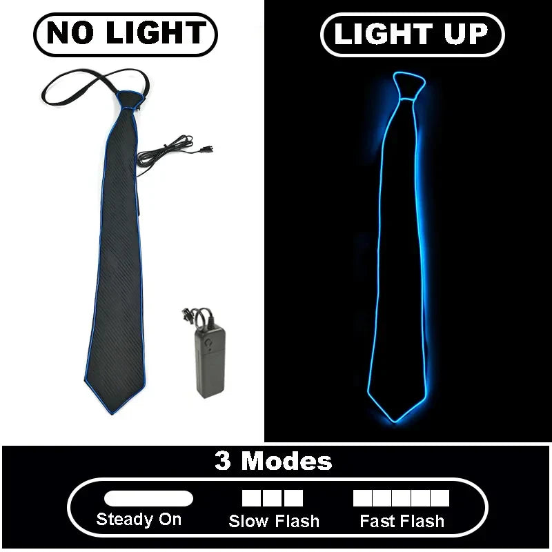 Neon Glow LED Party Tie
