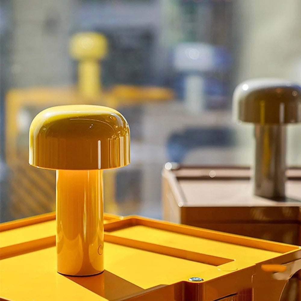 Italian Style Rechargeable Mushroom Table Lamp
