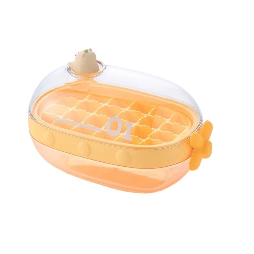 Cute Cartoon Rotating Knob Ice Cube Tray