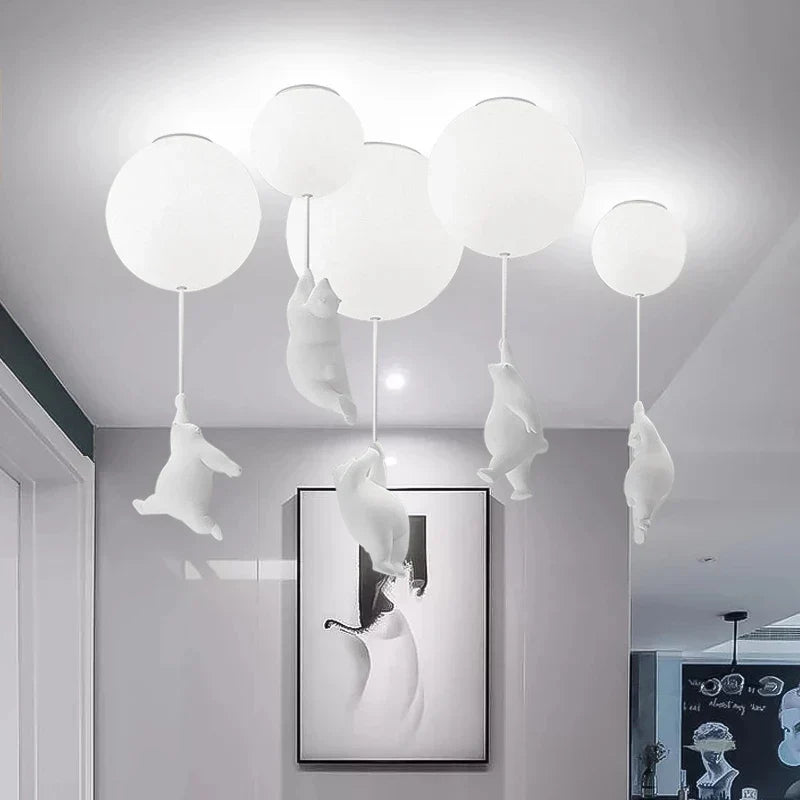 Hanging Bears Balloons Lamp