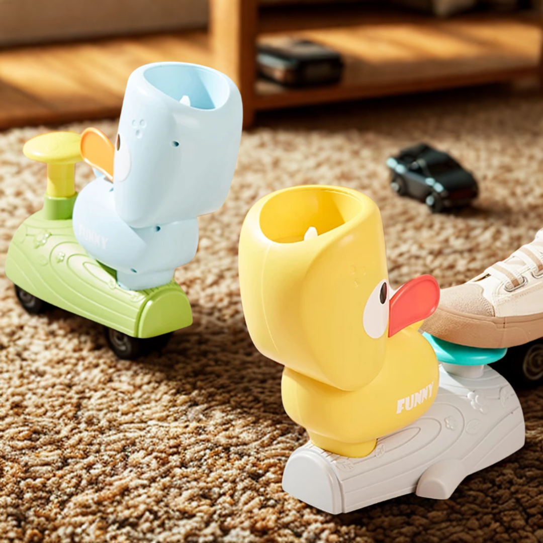 Air-Powered Rocket Disc Launcher Toy Set