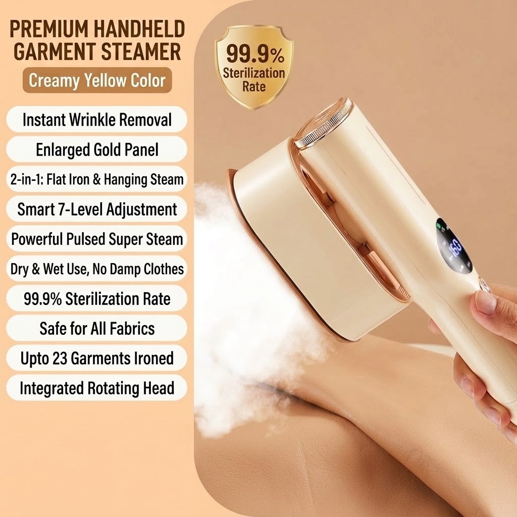 Press & Go Portable Handheld Garment Steamer Iron