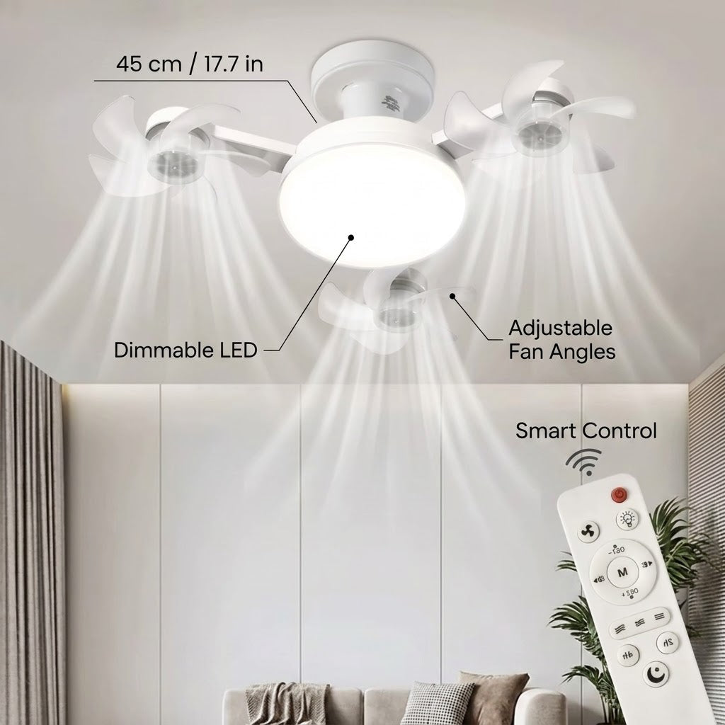Refreshing Air Ceiling Fan Light
