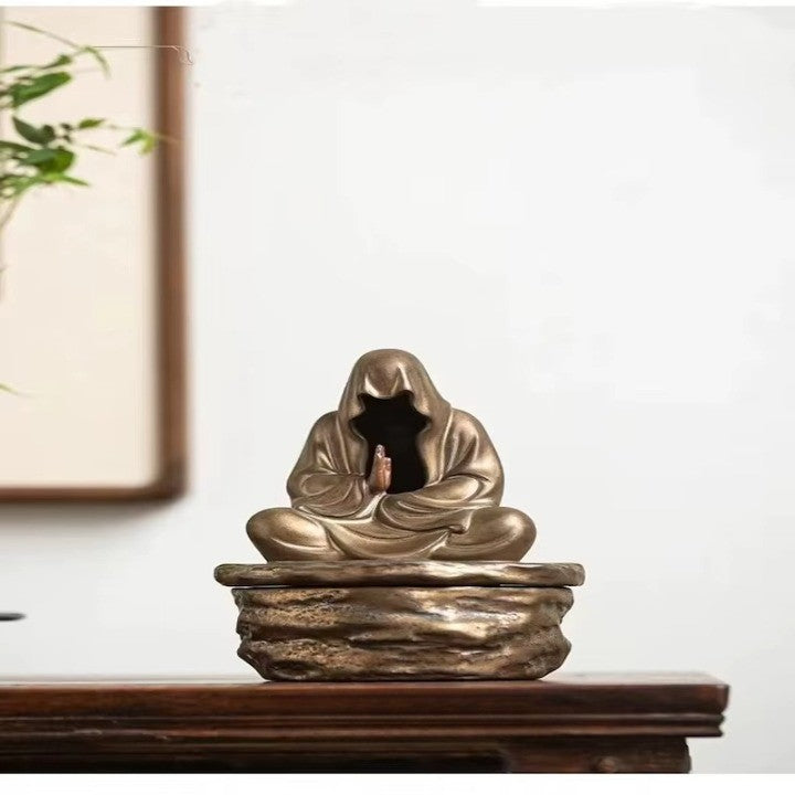 Silent Monk Backflow Ceramic Incense Burner
