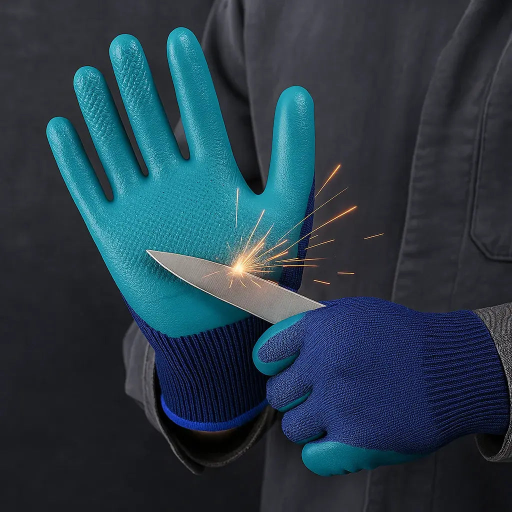 Tough Task Cut Resistant Industrial Work Gloves