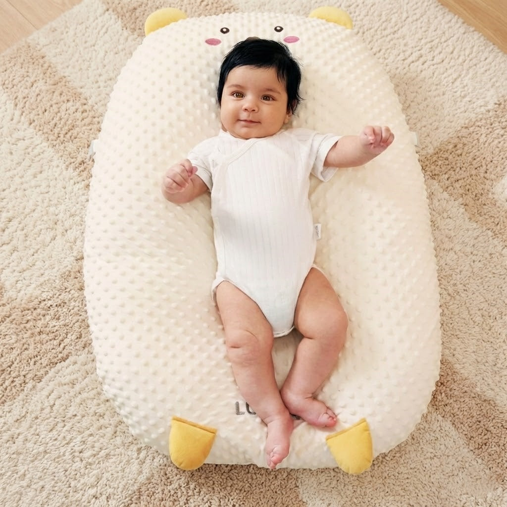 Dual Arm Cuddle Support Baby Anti Roll Pillow