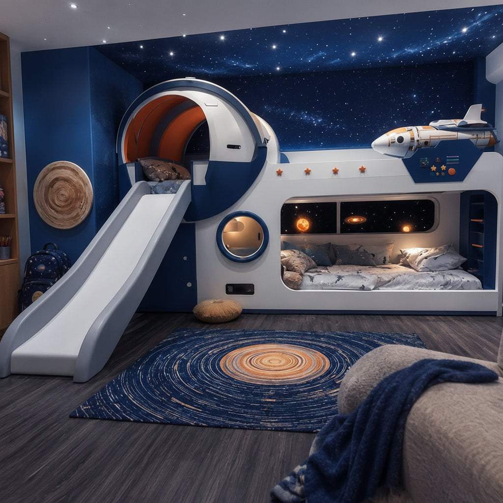 Galaxy Explorer Space Adventure Kids Bunk Bed