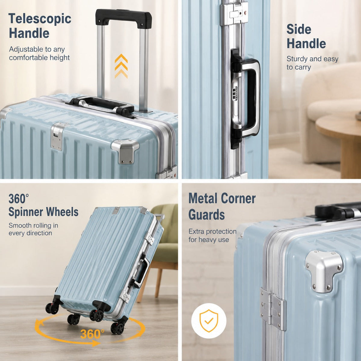 Long Haul Aluminum Suitcase