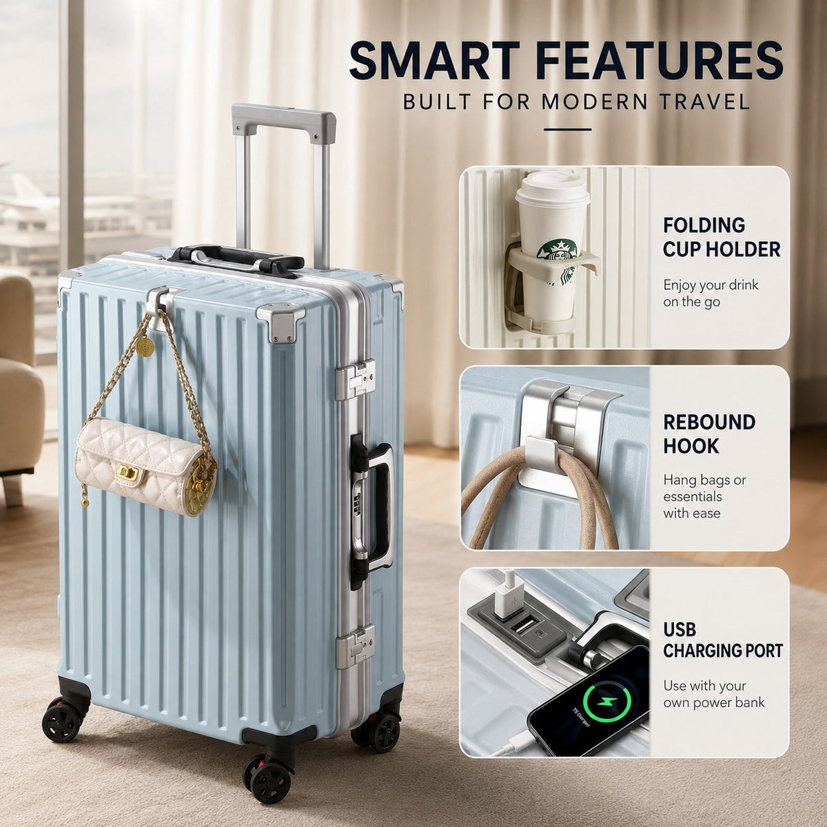 Long Haul Aluminum Suitcase