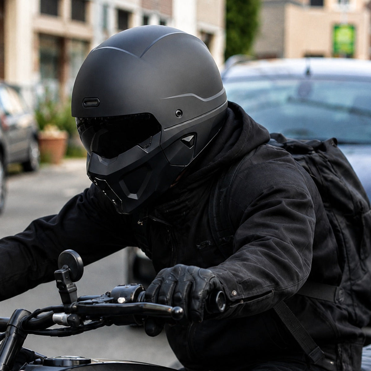 Mystic Rider Detachable Full Face Helmet