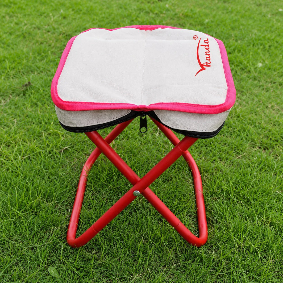 Space-Saving Lightweight Stainless Steel Foldable  Stool