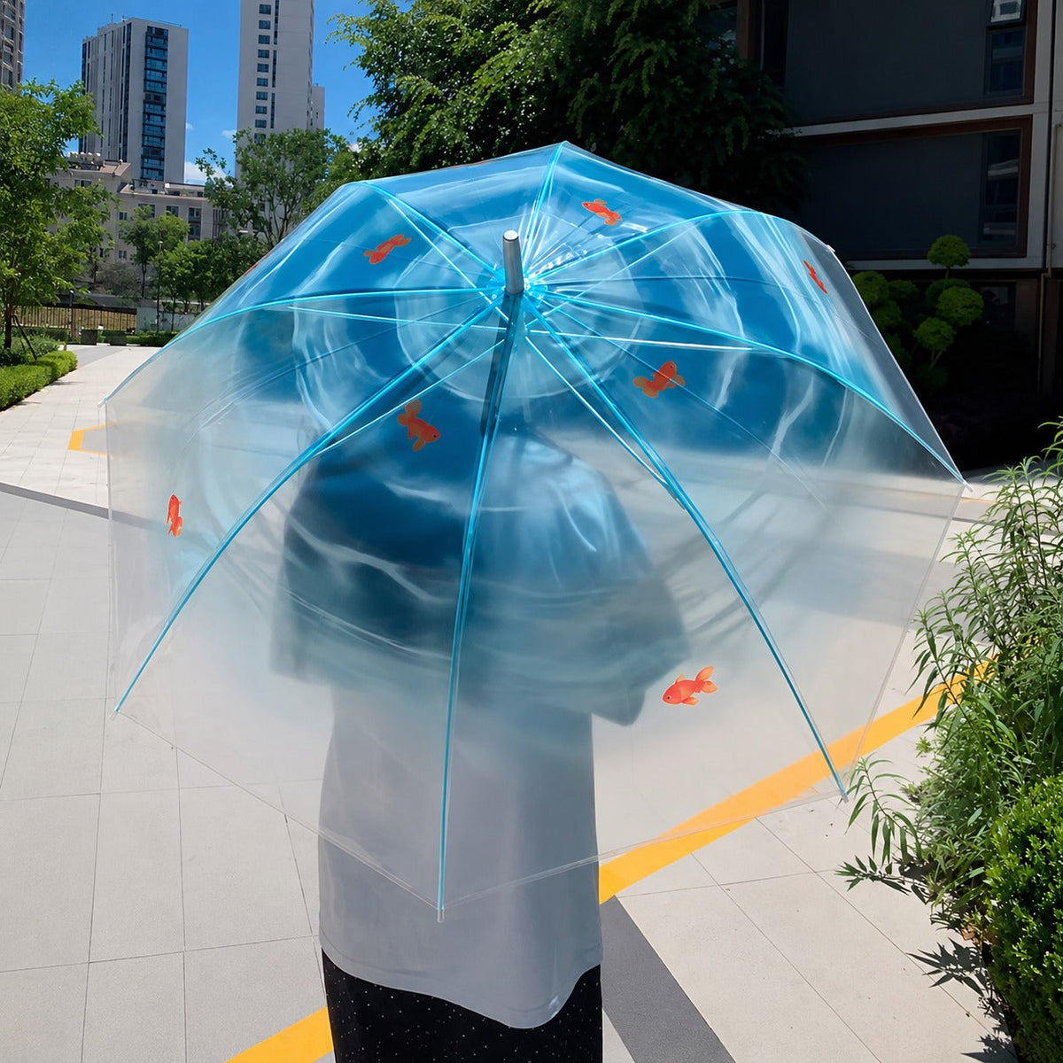 Ocean Window Goldfish Scenic Umbrella