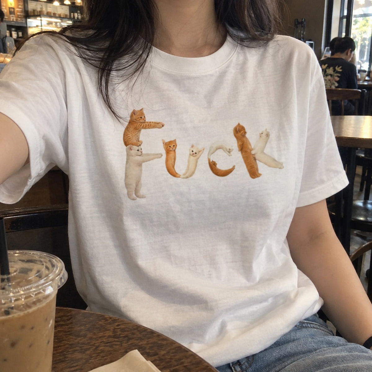 Zero Fluffs Given Funny Cat T-Shirt