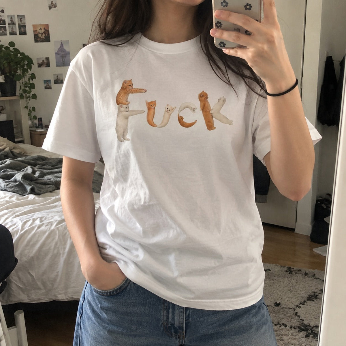 Zero Fluffs Given Funny Cat T-Shirt