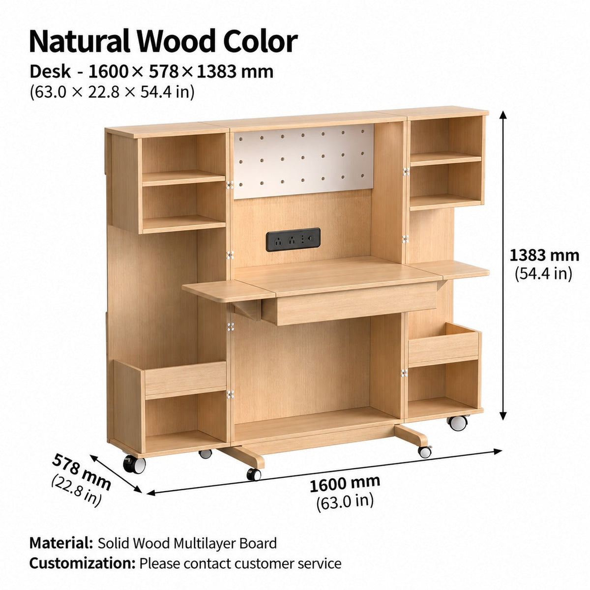 Everything in Place Foldable Home Office Desk