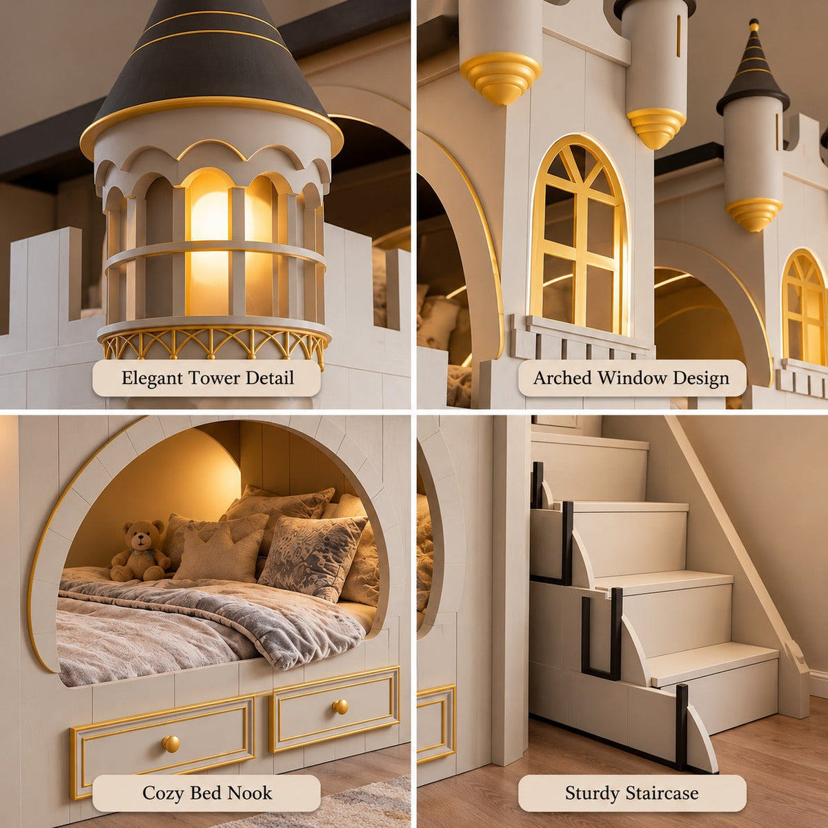 Once Upon a Dream Castle Bunk Bed