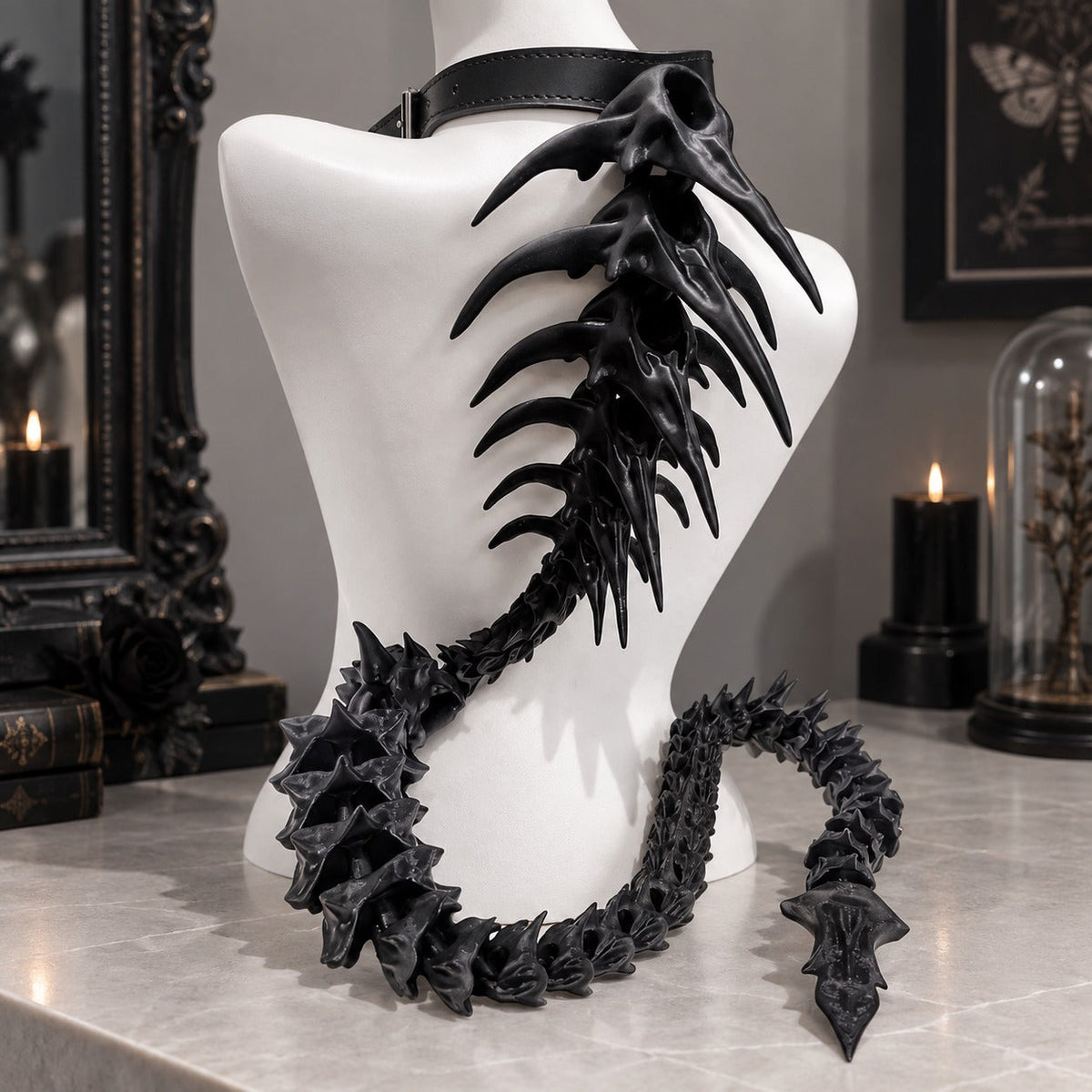 Bionic Gothic Style Spinal Back Jewelry