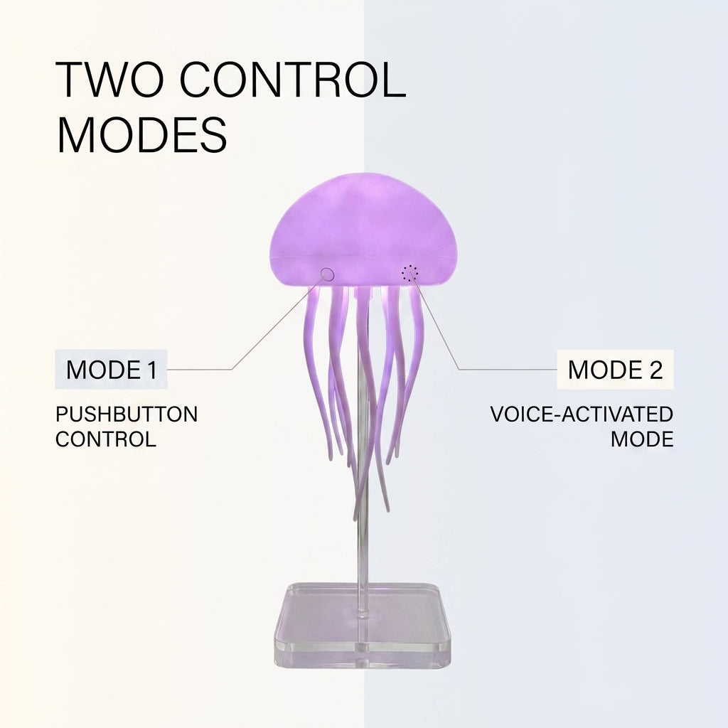 Jellyfish RGB Voice Control Pendant Night Lamp