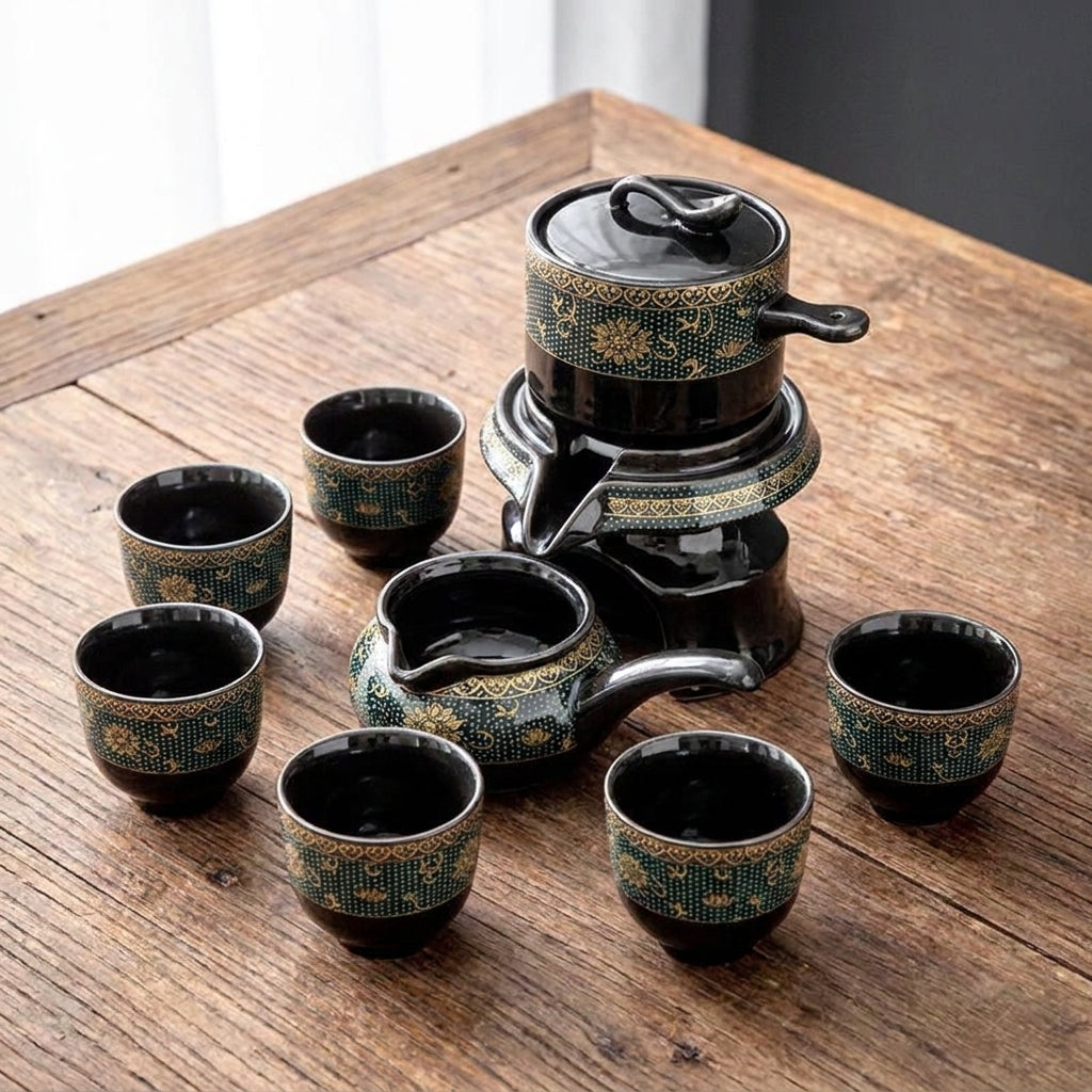 Vintage Chinese Style Unique Ceramic Tea Set