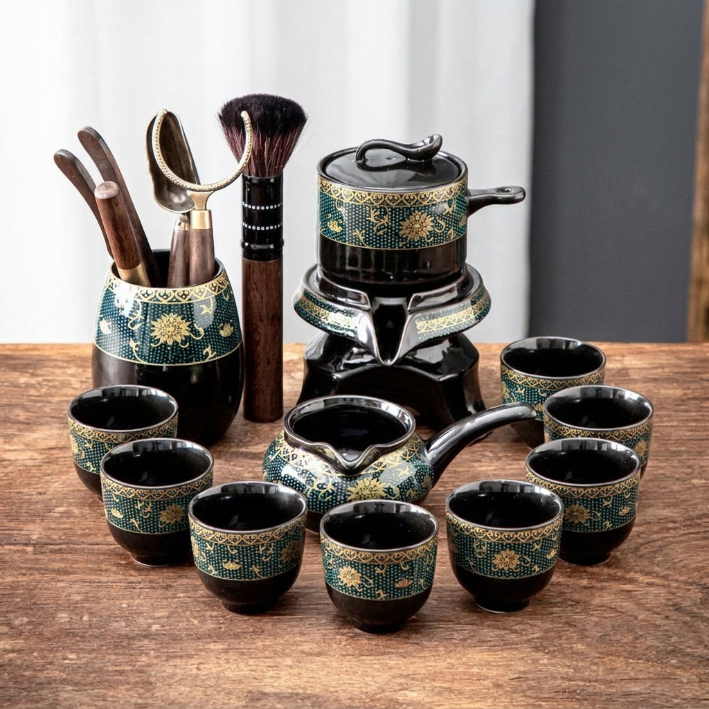 Vintage Chinese Style Unique Ceramic Tea Set