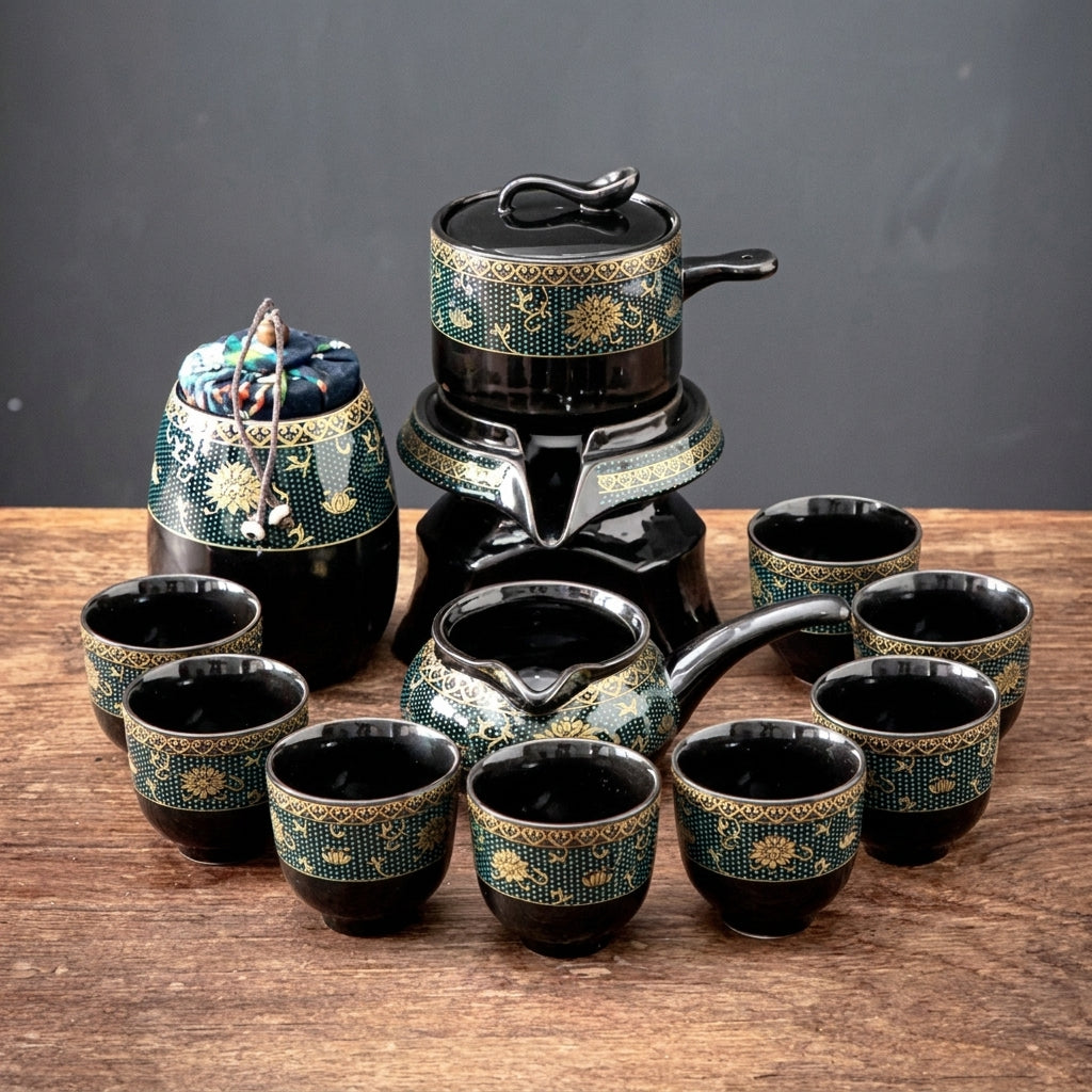 Vintage Chinese Style Unique Ceramic Tea Set