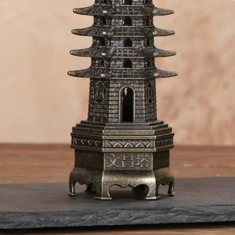 Zen Tower-Style Smoke Waterfall Incense Burner