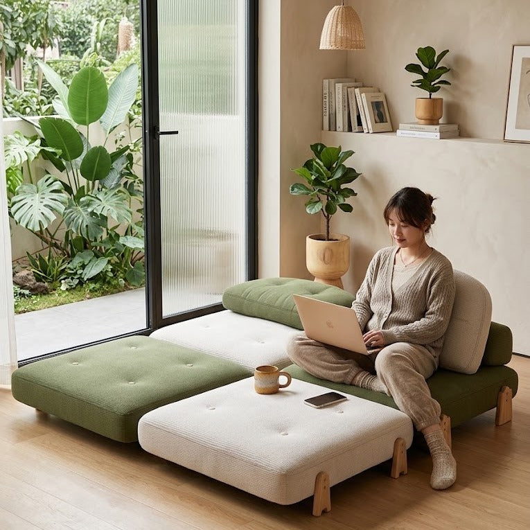 Foldable Tatami Pull-Out Chic Comfy Sofa  Bed