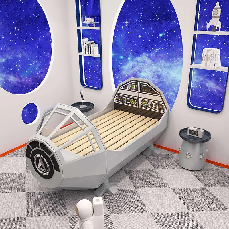 Spaceship Galaxy Adventure Wooden Kids Bed