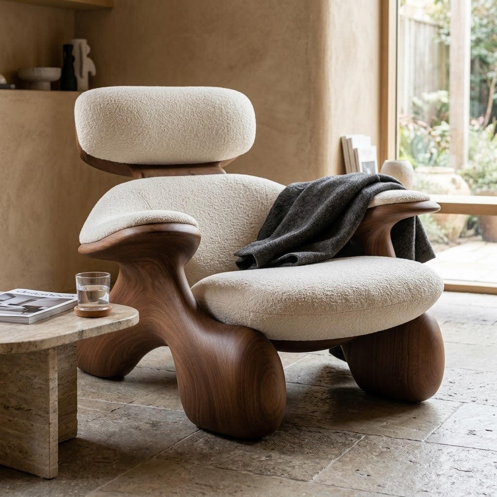 Marea Sculptural Lounge Accent Chair